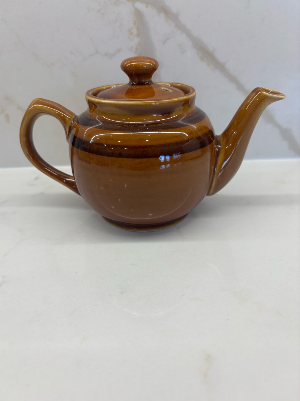 Vintage Sadler England Brown Ceramic Teapot Rockingham Glaze Made in England